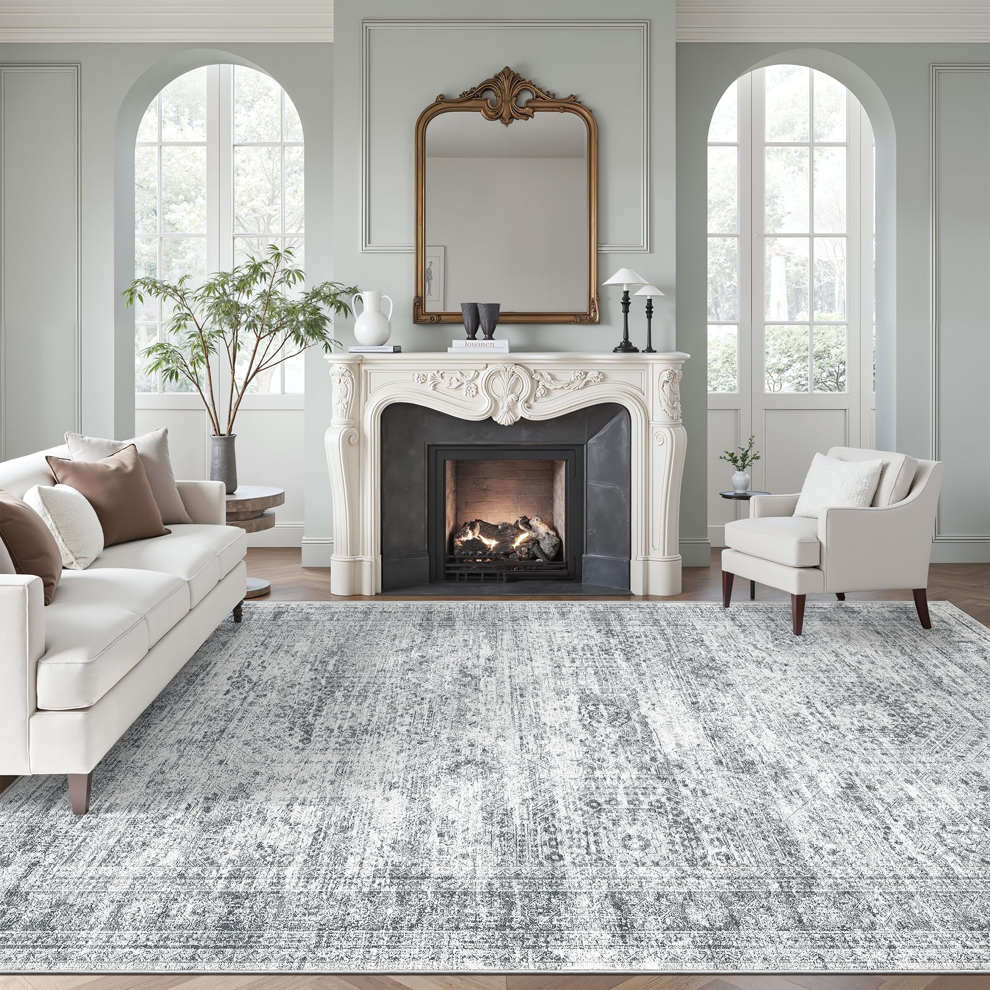 Soalmost Washable Area Rug 8x10, Large Soft Rugs for Living Room